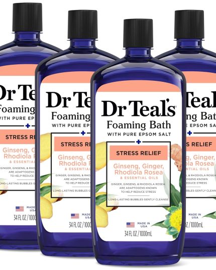DR teal’s foaming bath stress relief ginseng, ginger RHODIOLA ROSEA