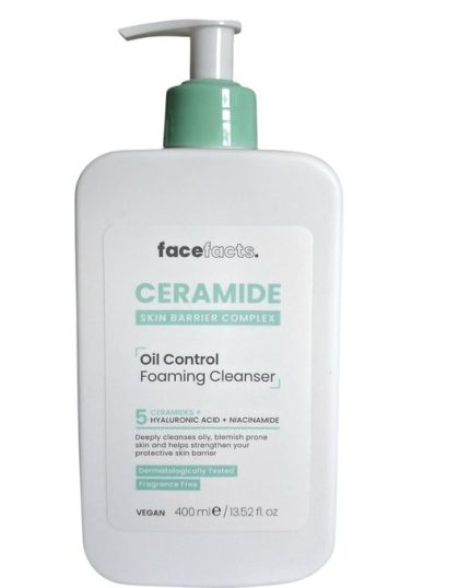 Face facts ceramide oil control foaming cleanser